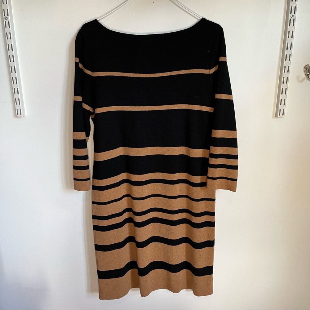 Loft LongSleeve Stripped Sweater Dress Large - Picture 4 of 5